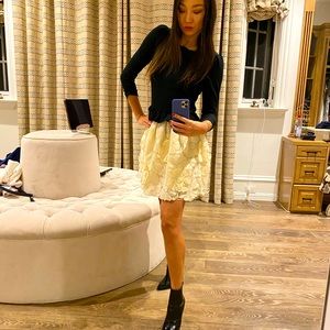 Black and white dress